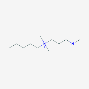 molecular formula C12H29N2+ B12619658 N-[3-(Dimethylamino)propyl]-N,N-dimethylpentan-1-aminium CAS No. 918154-68-4