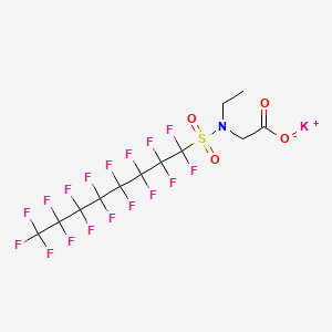 molecular formula C12H7F17KNO4S B1261968 Glycine, N-ethyl-N-[(heptadecafluorooctyl)sulfonyl]-, potassium salt CAS No. 2991-51-7