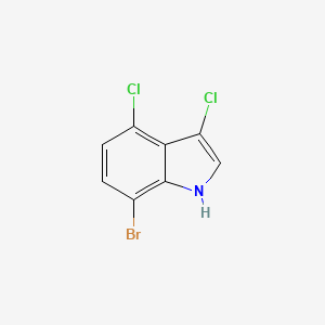 molecular formula C8H4BrCl2N B12619722 7-Bromo-3,4-dichloro-1H-indole CAS No. 919522-62-6