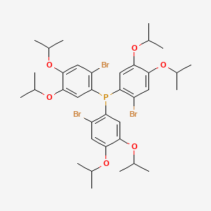 molecular formula C36H48Br3O6P B12619866 Tris{2-bromo-4,5-bis[(propan-2-yl)oxy]phenyl}phosphane CAS No. 918323-18-9