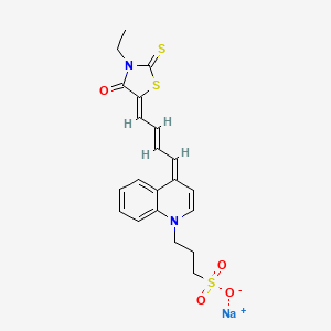 molecular formula C21H21N2NaO4S3 B1261987 Merocyanine-rhodanine CAS No. 68107-18-6