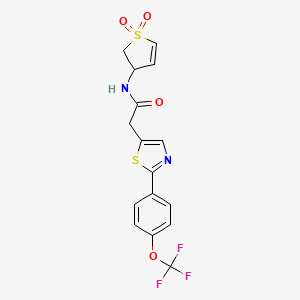 molecular formula C16H13F3N2O4S2 B12619920 C16H13F3N2O4S2 