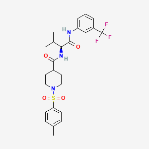 molecular formula C25H30F3N3O4S B12619972 C25H30F3N3O4S 
