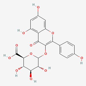molecular formula C21H18O12 B1261999 Kaempferol-3-glucuronide 