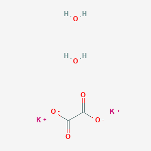 molecular formula C4H7KO10 B126200 Ethanedioic acid, potassium salt (2:1), dihydrate CAS No. 6100-20-5