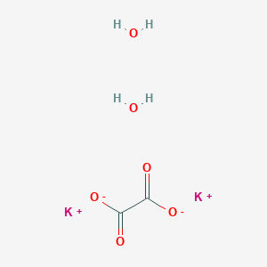 molecular formula C₄H₇KO₁₀ B126200 Potassium tetraoxalate dihydrate CAS No. 6100-20-5