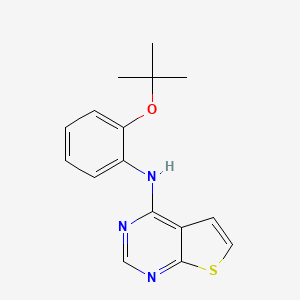 molecular formula C16H17N3OS B12620011 N-(2-tert-Butoxyphenyl)thieno[2,3-d]pyrimidin-4-amine CAS No. 917909-00-3