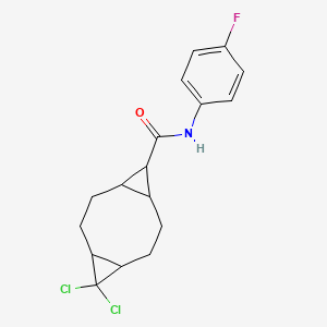 molecular formula C17H18Cl2FNO B12620056 C17H18Cl2FNO CAS No. 1005041-72-4