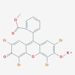 molecular formula C21H10Br4KO5 B1262010 Benzoic acid, 2-(2,4,5,7-tetrabromo-6-hydroxy-3-oxo-3H-xanthen-9-yl)-, methyl ester, potassium salt (1:1) CAS No. 6359-04-2