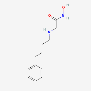 molecular formula C12H18N2O2 B12620111 N-Hydroxy-N~2~-(4-phenylbutyl)glycinamide CAS No. 919996-33-1