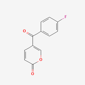 molecular formula C12H7FO3 B12620199 5-(4-Fluorobenzoyl)-2H-pyran-2-one CAS No. 920017-68-1
