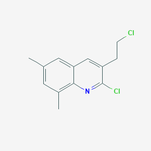molecular formula C13H13Cl2N B12620211 2-Chloro-3-(2-chloroethyl)-6,8-dimethylquinoline CAS No. 948294-43-7