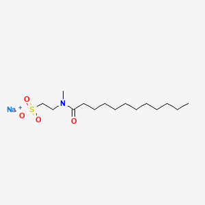 molecular formula C15H31NNaO4S B1262025 Sodium N-lauroyl-N-methyltaurate CAS No. 4337-75-1