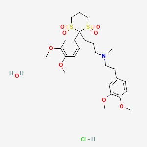molecular formula C26H40ClNO9S2 B1262033 Tiapamil Hydrochloride CAS No. 87434-83-1