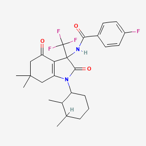 molecular formula C26H30F4N2O3 B12620366 C26H30F4N2O3 
