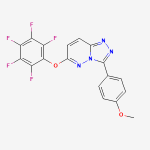 molecular formula C18H9F5N4O2 B12620397 C18H9F5N4O2 