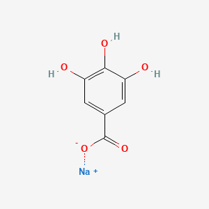 molecular formula C7H5NaO5 B1262042 Sodium gallate CAS No. 2053-21-6