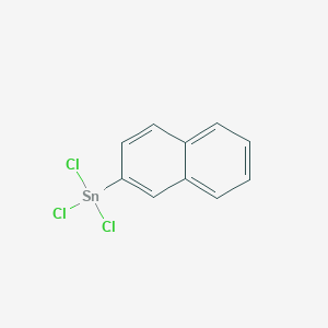 molecular formula C10H7Cl3Sn B12620421 Trichloro(naphthalen-2-yl)stannane CAS No. 915696-65-0