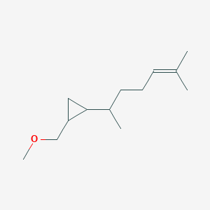 molecular formula C13H24O B12620422 1-(Methoxymethyl)-2-(6-methylhept-5-en-2-yl)cyclopropane CAS No. 921213-33-4