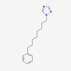 molecular formula C16H23N3 B12620439 1-(8-Phenyloctyl)-1H-1,2,4-triazole CAS No. 919800-83-2