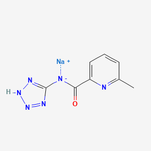 molecular formula C8H7N6NaO B1262046 UNII-D7L2J8KXP4 CAS No. 83282-09-1