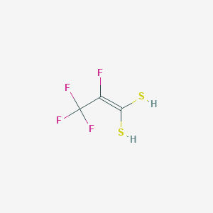 molecular formula C3H2F4S2 B12620568 2,3,3,3-Tetrafluoroprop-1-ene-1,1-dithiol CAS No. 919515-71-2