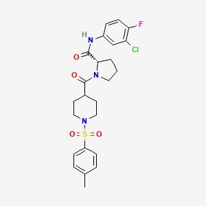 molecular formula C24H27ClFN3O4S B12620583 C24H27ClFN3O4S 