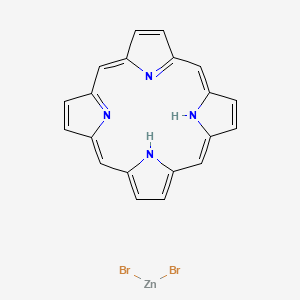 molecular formula C20H14Br2N4Zn B12620595 Dibromo zinc porphyrin 