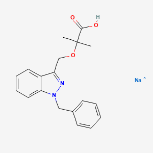 molecular formula C19H20N2NaO3 B12620597 Bindarit (sodium salt) 