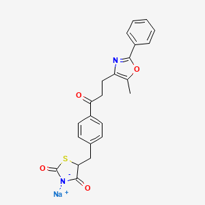 molecular formula C23H19N2NaO4S B1262060 Darglitazone Sodium CAS No. 141683-98-9