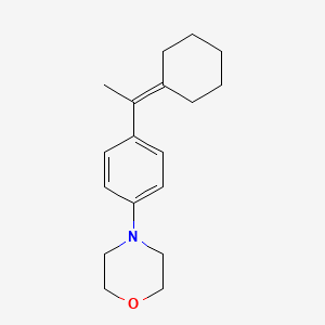 molecular formula C18H25NO B12620602 4-[4-(1-Cyclohexylideneethyl)phenyl]morpholine CAS No. 919789-94-9