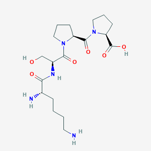 molecular formula C19H33N5O6 B12620604 L-Lysyl-L-seryl-L-prolyl-L-proline CAS No. 915224-04-3