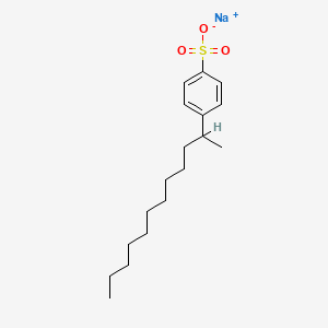 molecular formula C18H29NaO3S B1262078 Benzenesulfonic acid, alkyl derivs. CAS No. 42615-29-2