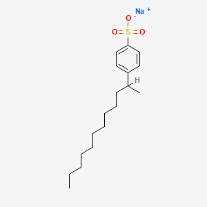 molecular formula C18H29NaO3S B1262078 Sodium (1-methylundecyl)benzenesulfonate CAS No. 42615-29-2