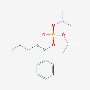molecular formula C17H27O4P B12620927 1-Phenylpent-1-en-1-yl dipropan-2-yl phosphate CAS No. 922186-09-2