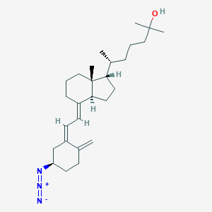 (6R)-6-[(1S,3aS,4E,7aR)-4-[(2Z)-2-[(5R)-5-azido-2-methylidenecyclohexylidene]ethylidene]-7a-methyl-2,3,3a,5,6,7-hexahydro-1H-inden-1-yl]-2-methylheptan-2-ol