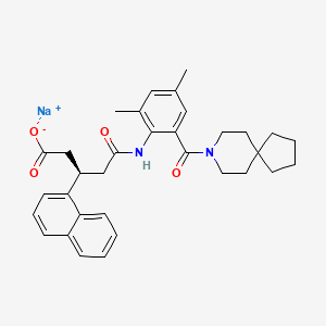 molecular formula C33H37N2NaO4 B1262106 Itriglumide sodium 