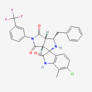 molecular formula C28H21ClF3N3O3 B12621062 C28H21ClF3N3O3 