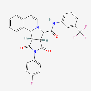 molecular formula C28H19F4N3O3 B12621127 C28H19F4N3O3 