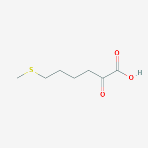 molecular formula C7H12O3S B1262113 2-Oxo-6-methylthiohexanoic acid 
