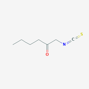 molecular formula C7H11NOS B1262119 2-Oxohexyl isothiocyanate 
