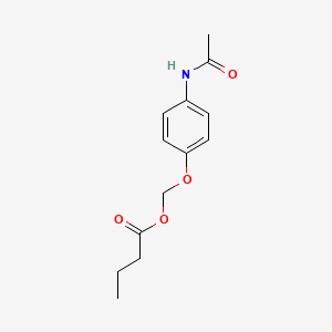 molecular formula C13H17NO4 B12621243 (4-Acetamidophenoxy)methyl butanoate CAS No. 916677-11-7