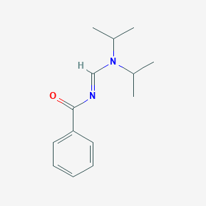 molecular formula C14H20N2O B12621283 N-{(E)-[Di(propan-2-yl)amino]methylidene}benzamide CAS No. 921618-41-9