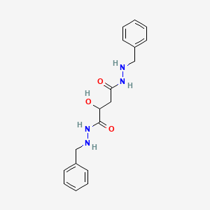 molecular formula C18H22N4O3 B1262130 Malate benzylhydrazine CAS No. 17605-40-2