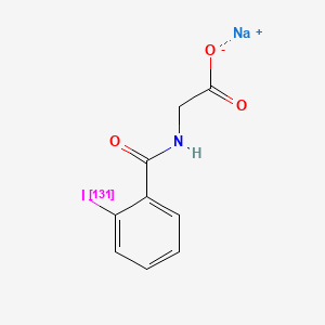 molecular formula C9H7INNaO3 B1262144 Sodium iodohippurate (131I) CAS No. 881-17-4