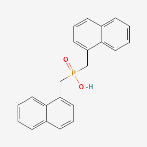 molecular formula C22H19O2P B12621460 Phosphinic acid, P,P-bis(1-naphthalenylmethyl)- CAS No. 918545-43-4
