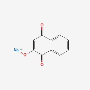 molecular formula C10H5NaO3 B1262147 1,4-Naphthalenedione, 2-hydroxy-, sodium salt CAS No. 68310-00-9