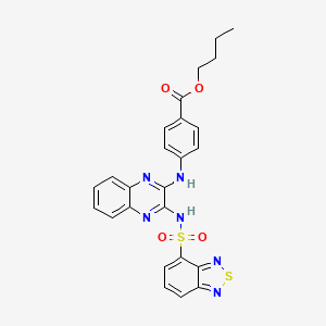 molecular formula C25H22N6O4S2 B12621634 C25H22N6O4S2 