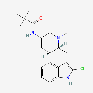 N-[(6aR,10aR)-5-chloro-7-methyl-6,6a,8,9,10,10a-hexahydro-4H-indolo[4,3-fg]quinolin-9-yl]-2,2-dimethylpropanamide