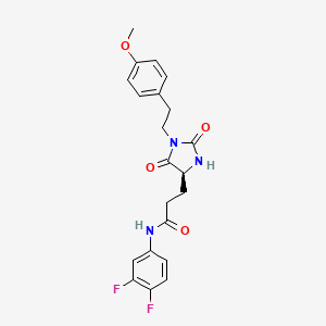 molecular formula C21H21F2N3O4 B12621764 C21H21F2N3O4 